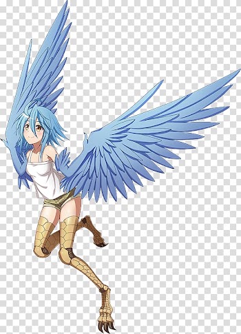 Monster Musume Anime Art Harpy, innocence transparent background PNG clipart