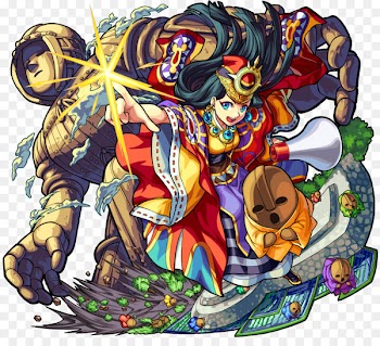 Monster Strike Yamatai Video Games Character Queen regnant - badass design element 