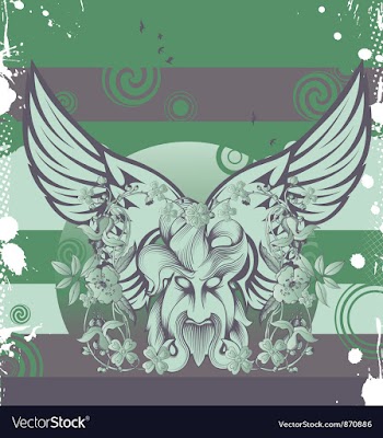 Monster with wings vector image