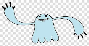 Monsters, blue animated transparent background PNG clipart