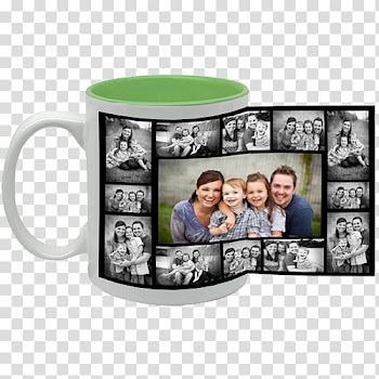 Montage Collage Mug Frames, collage transparent background PNG clipart