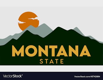 montana state with beautiful view
