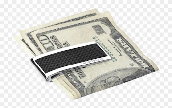 Montblanc Money Clip - Montblanc Steel And Black Carbon Money Clip 104731