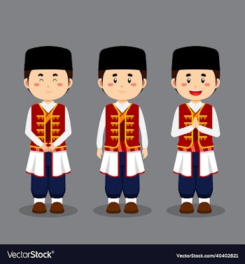 montenegrins character with various expression