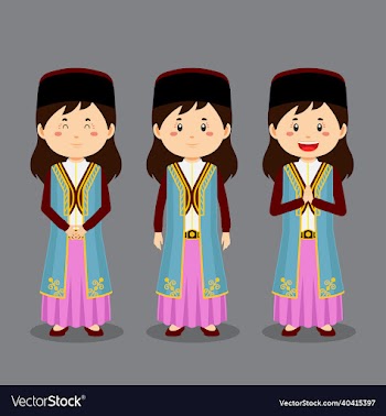 montenegrins character with various expression