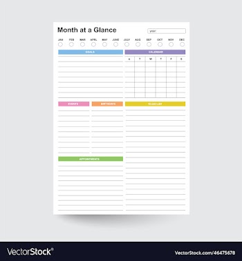 month at a glance