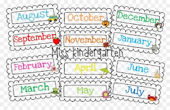 Month Calendar Pre-school Kindergarten Classroom - teaching the months of year 