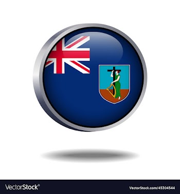 montserrat flag button