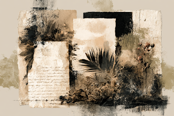 Moodboard Collage with Botanical Elements