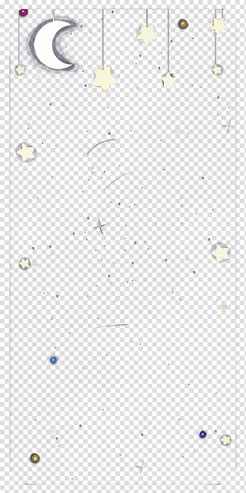 Moon and stars illustration, Paper Line Point Angle Pattern, night sky transparent background PNG clipart