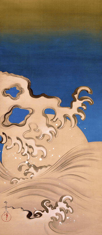 Moon and waves (19th century) | Free Photo Illustration - rawpixel