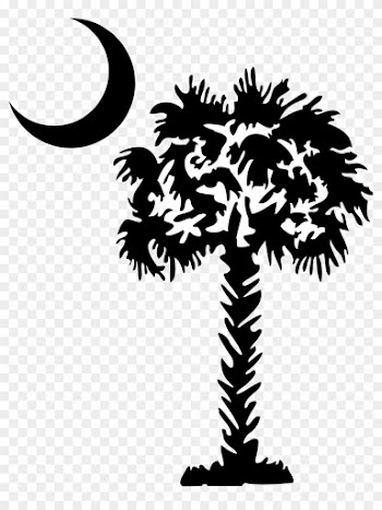Moon Clipart Palmetto Tree - Palmetto Tree Clip Art