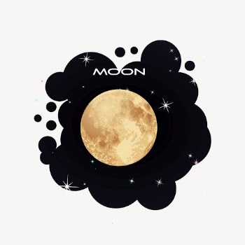 Moon collage element, astronomy illustration | Free PSD - rawpixel