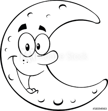 Moon Drawing Cartoon | Free download best Moon Drawing Cartoon on ...
