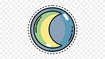 Moon Natural Satellite Of The Earth Planet - No Artificial Flavors Icon