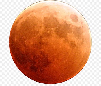 Moon Orange Red Blood - moon 