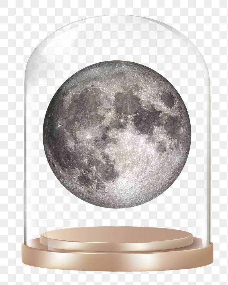 Moon planet png glass dome | Free PNG - rawpixel