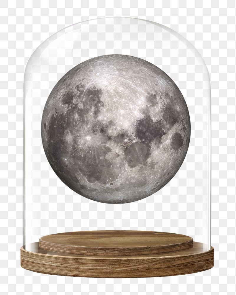 Moon planet png glass dome | Free PNG - rawpixel