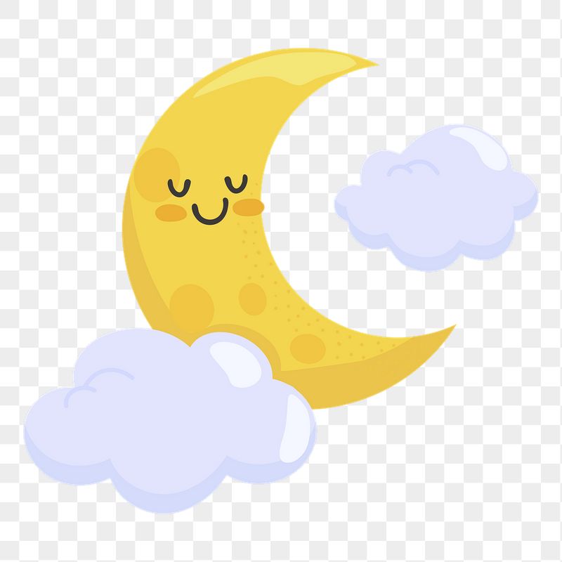 Moon png sticker, cute illustration, | Free PNG Illustration - rawpixel