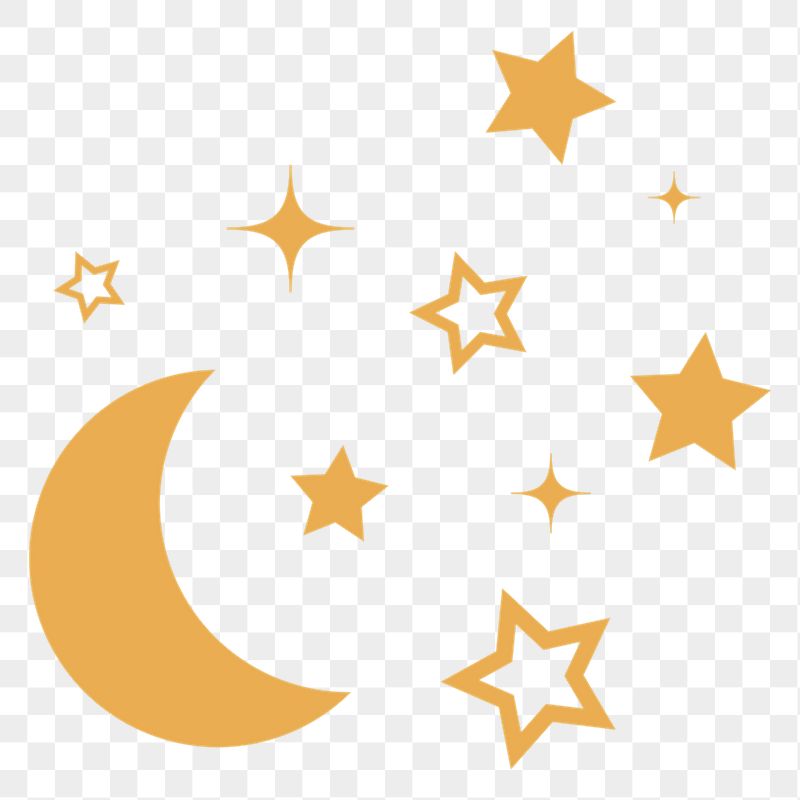 Moon, space png sticker, yellow | Free PNG - rawpixel