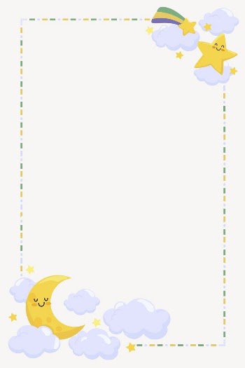 Moon & star frame collage | Free PSD - rawpixel