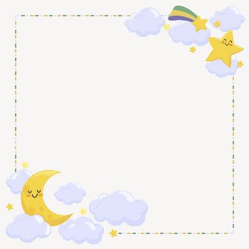 Moon & star frame collage | Free Vector - rawpixel