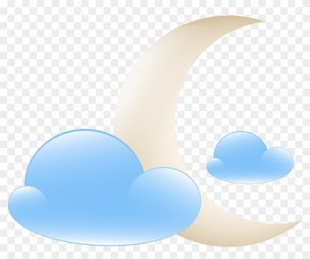 Moon With Clouds Weather Icon Png Clip Art 1494 Money - Weather Clip Art Moon