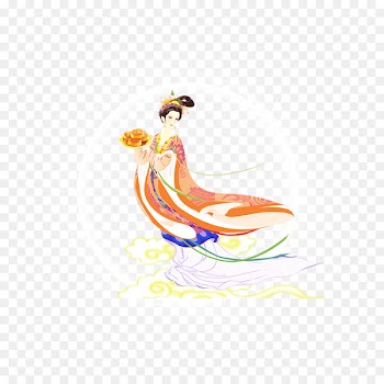 Mooncake Mid-Autumn Festival Change Banner Moon rabbit - Goddess of the moon 