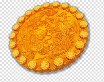 Mooncake Mid-Autumn Festival, Golden moon moon cake decoration map transparent background PNG clipart