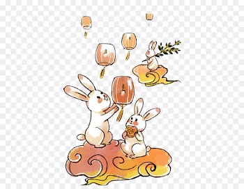 Mooncake Mid-Autumn Festival Moon rabbit Illustration - Mid autumn cartoon rabbit 
