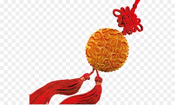 Mooncake Mid-Autumn Festival Poster Traditional Chinese holidays - Chinese knot moon cake 