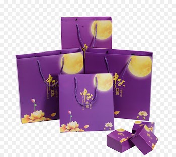 Mooncake Paper Box Purple Packaging and labeling - Exquisite purple moon cake box 