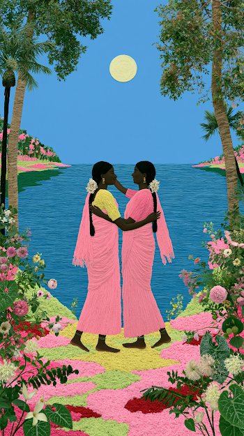 Moonlit Dance of Tamil Village Girls