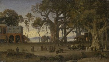 Moonlit Scene of Indian Figures | Free Photo - rawpixel