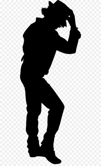 Moonwalk Dance Silhouette - Michael Jackson dancing silhouette material 