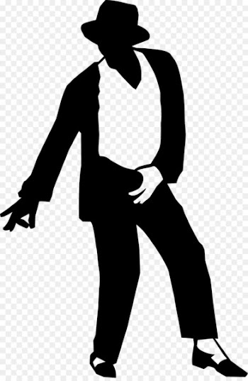 Moonwalk Silhouette Sticker Decal Clip art - Michael Jackson dancing silhouette material 