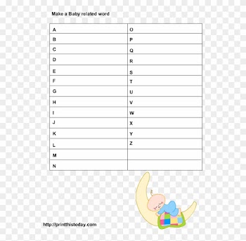 More Free Printable Baby Shower Games Make A Baby Related - Baby Shower Word Scramble Game Answers