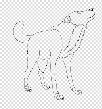More Wolf Line Art transparent background PNG clipart