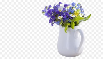 Morning Hindi Quotation E-card Greeting - White Vase 