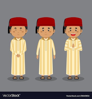 moroccans character with various expression