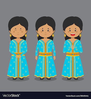 moroccans character with various expression