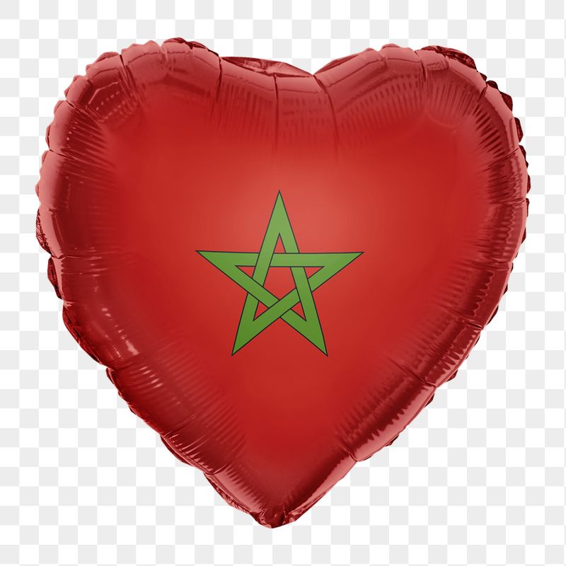 Morocco flag png balloon on transparent | Free PNG - rawpixel