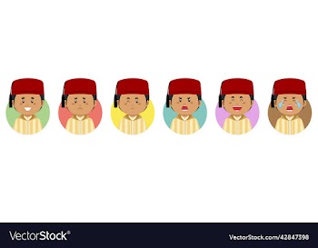 moroccons avatar with various expression