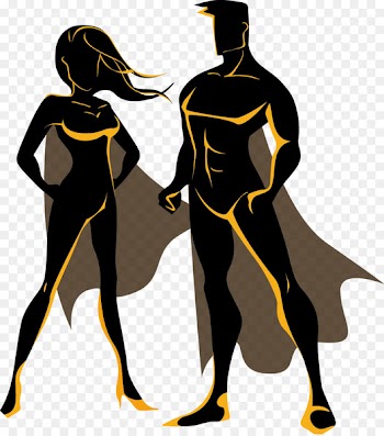 Morris K Udall Regional Park Happiness Woman Love Interpersonal relationship - Vector painted superheroes 