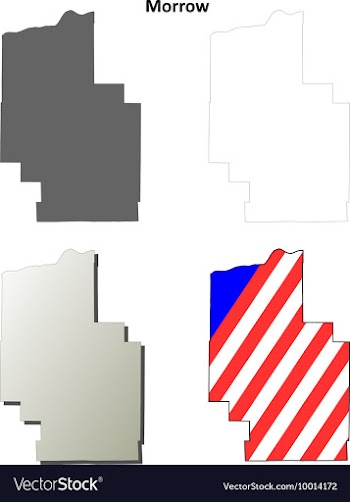 Morrow Map Icon Set vector image