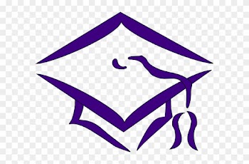 Mortar Board - Navy Blue Graduation Cap Clipart