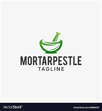 mortar pestle logo design inspiration