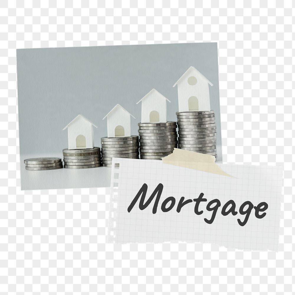Mortgage png paper collages, real | Free PNG - rawpixel