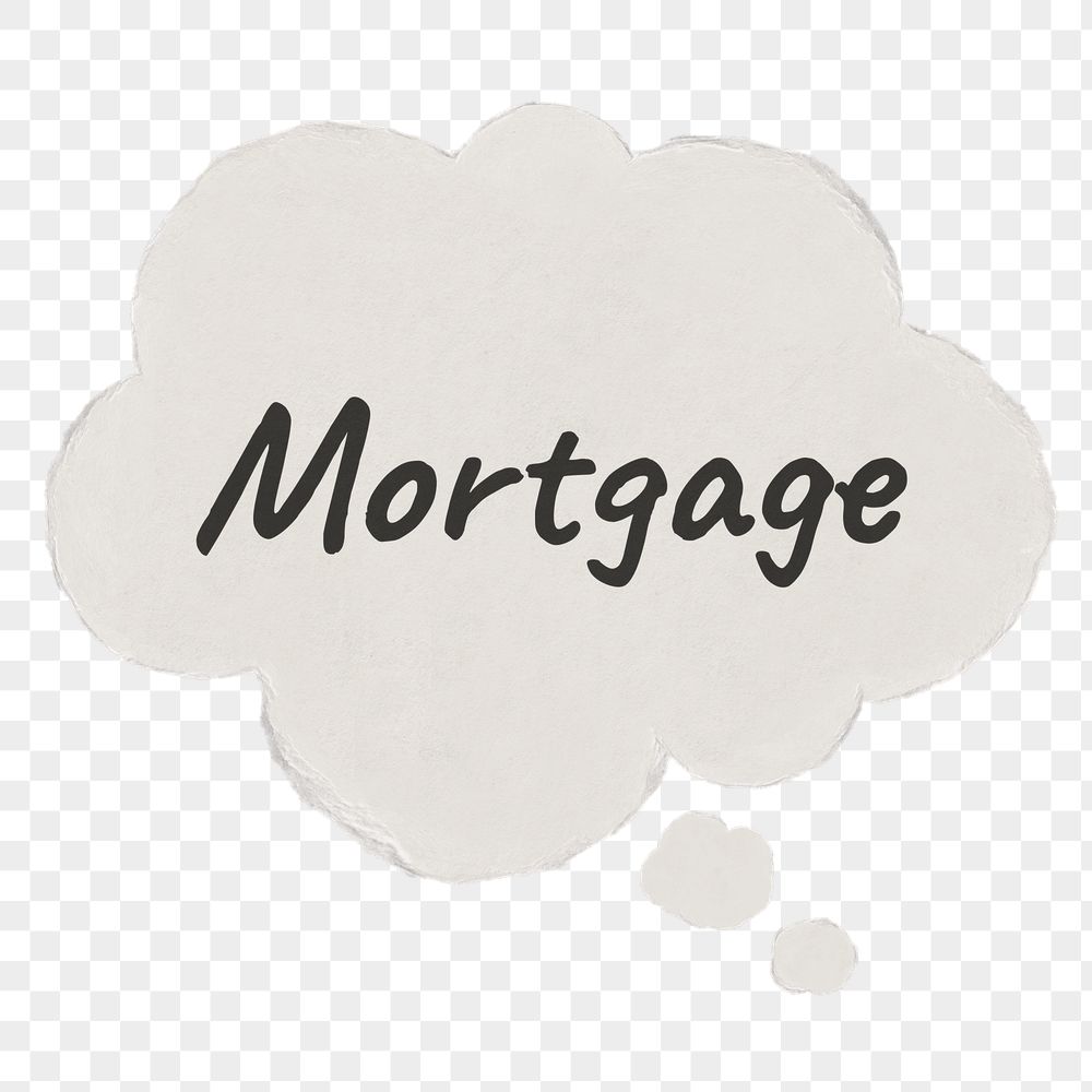 Mortgage png typography sticker, finance | Free PNG - rawpixel