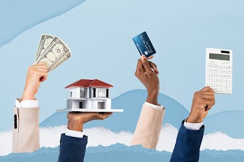 Mortgages loan finance real estate remixed… | Free stock illustration | High Resolution graphic